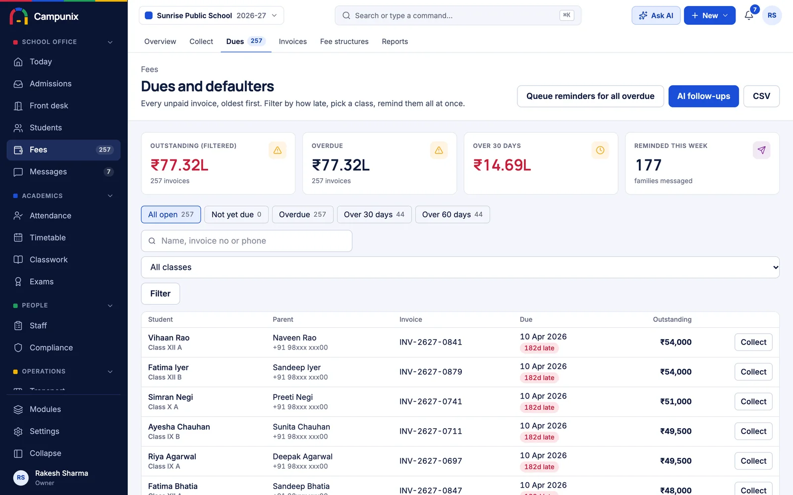 WhatsApp and SMS: Dues, alerts and replies, queued first